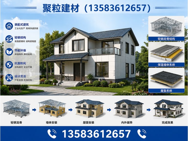 山东装配式轻钢房屋展示图